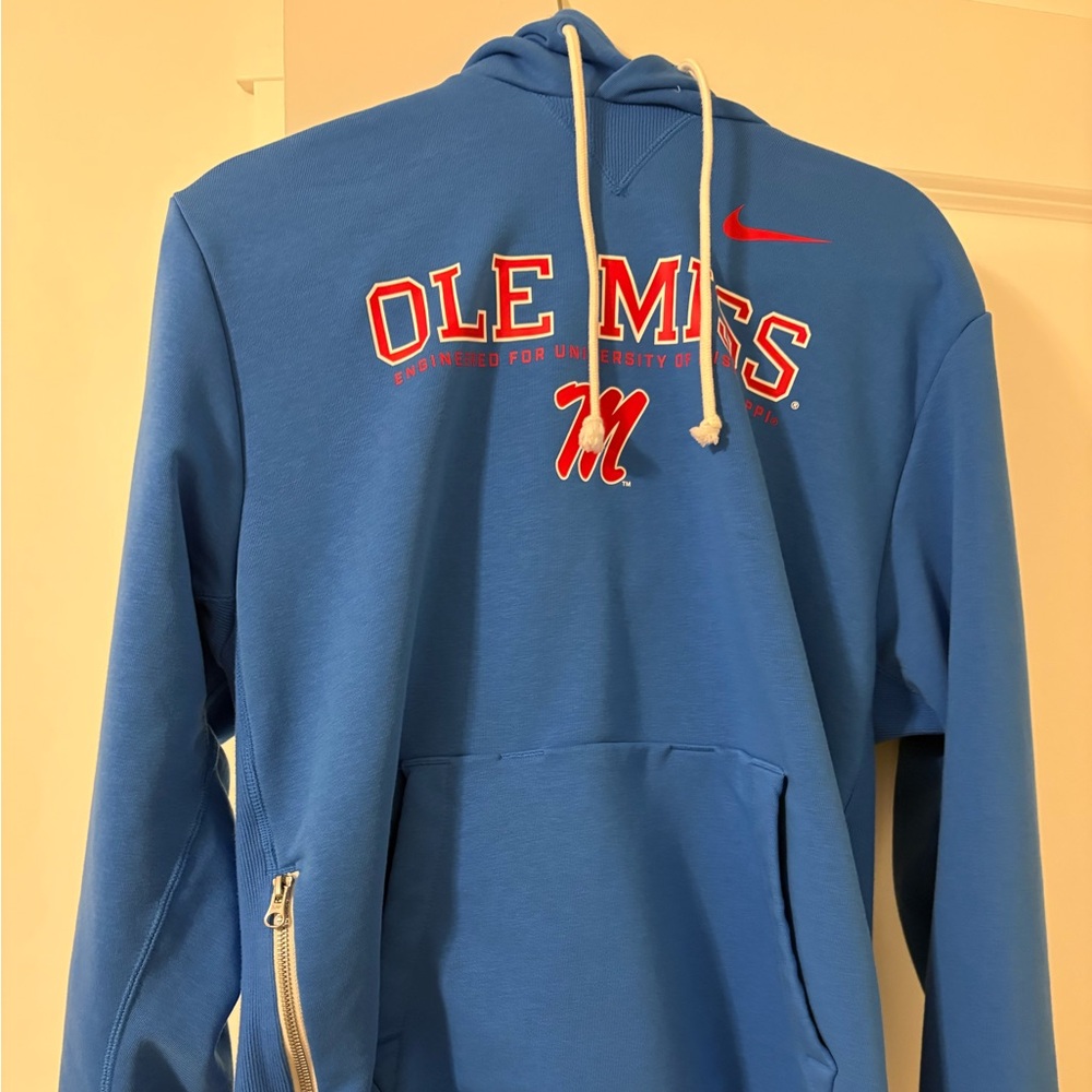 Nike Ole Miss Light Blue Dri-FIT Hoodie